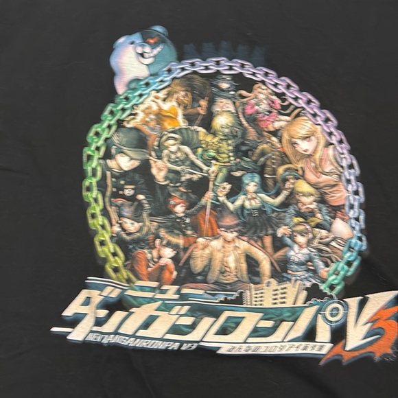 Danganronpa V3 Shirt Black Size XL For Fans By Fans - Picture 2 of 4